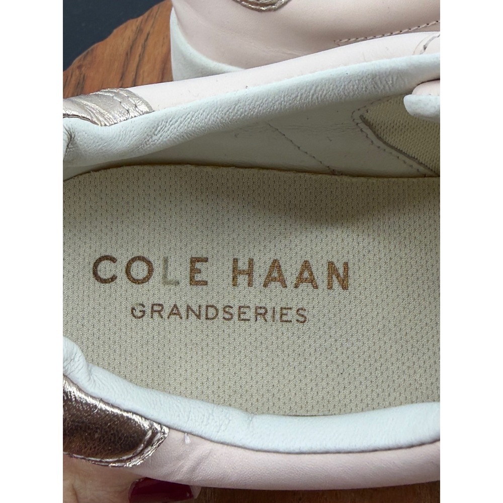 Cole Haan Grand GrandPrø Finalist Sneaker Women 7.5 Pink Leather Metallic - Picture 7 of 9
